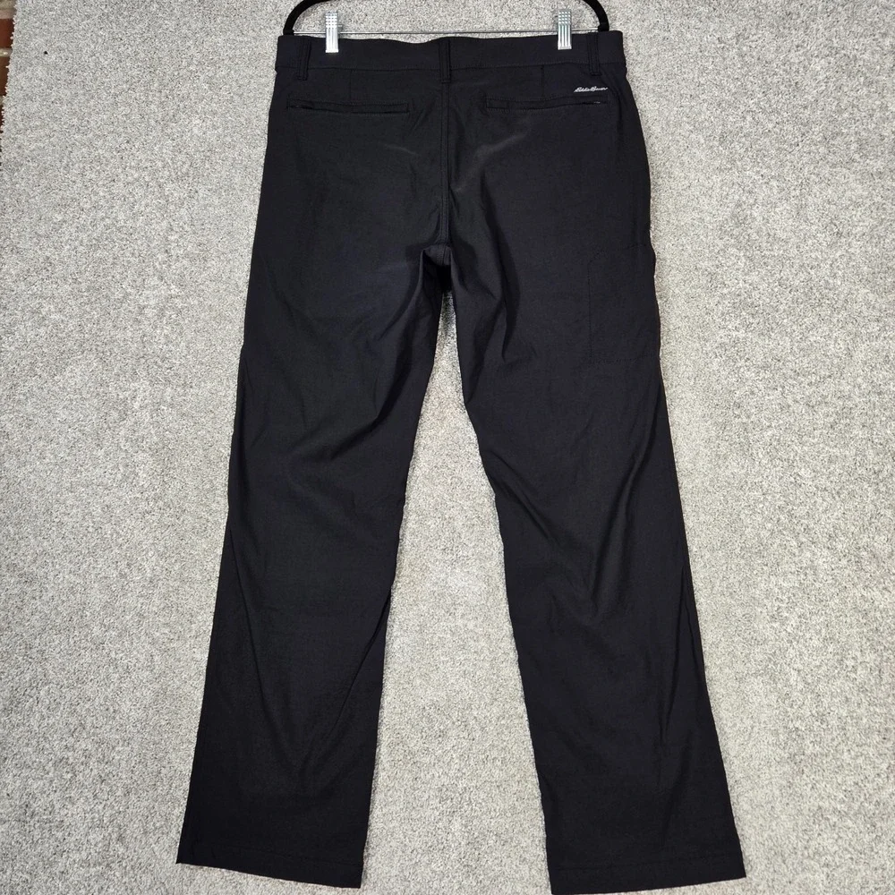 Eddie Bauer Pants Mens 35x32 Black Travex Performance Nylon Stretch Hiking